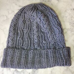 Dusty Blue Handmade Women’s Beanie - Classic Winter Hat